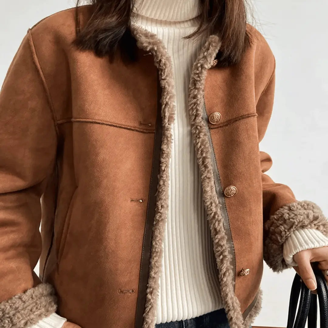 Clémence Soft and Elegant Sherpa Jacket  Drako Watches