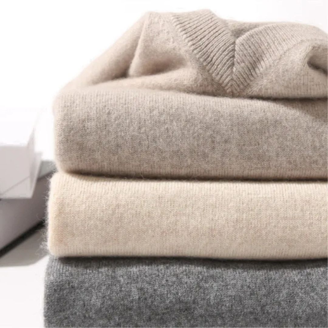 Olympia Merino V-Neck Sweater  Drako Watches