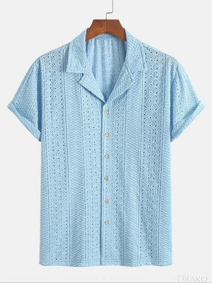 Benson Knit Jacquard Polo  Drako Watches