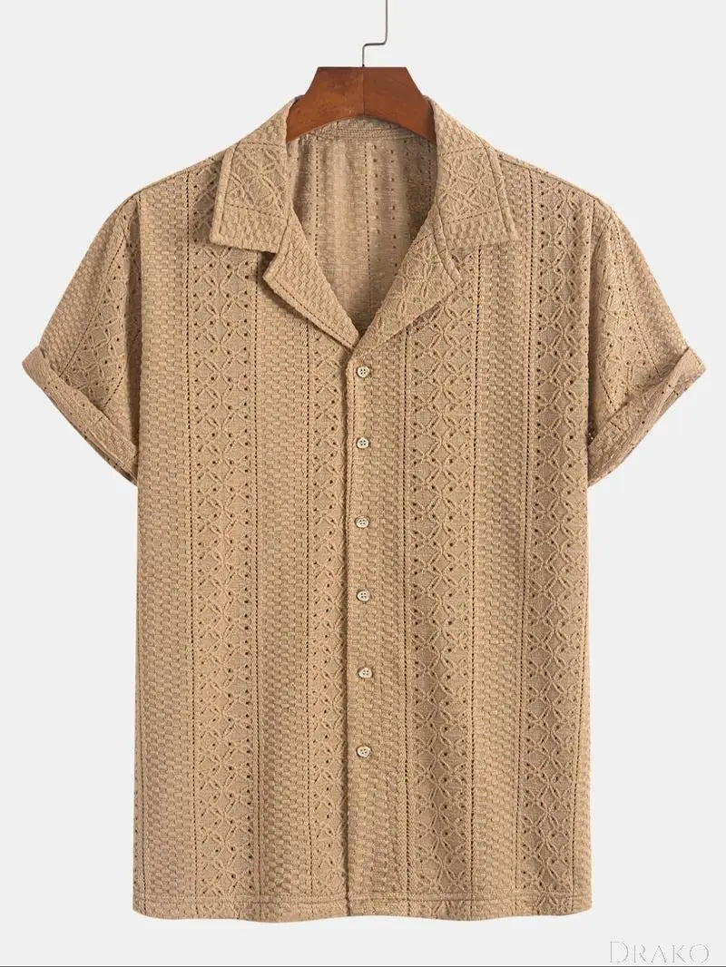 Benson Knit Jacquard Polo  Drako Watches