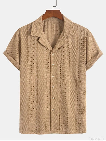 Benson Knit Jacquard Polo  Drako Watches