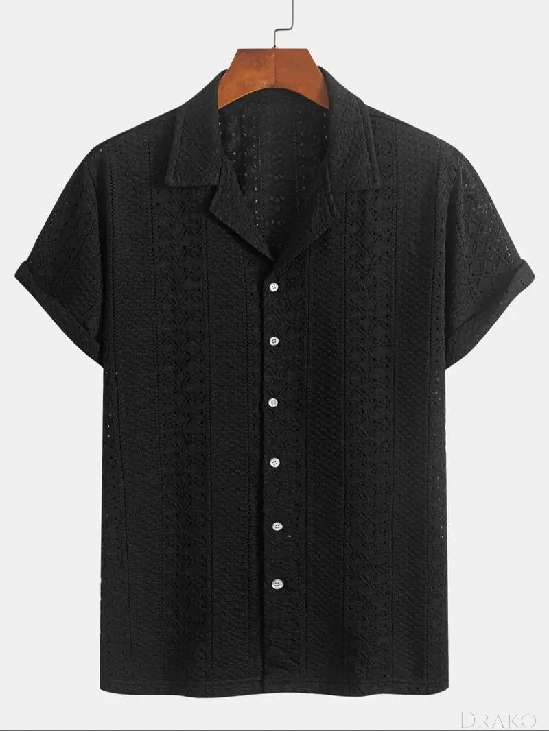 Benson Knit Jacquard Polo  Drako Watches