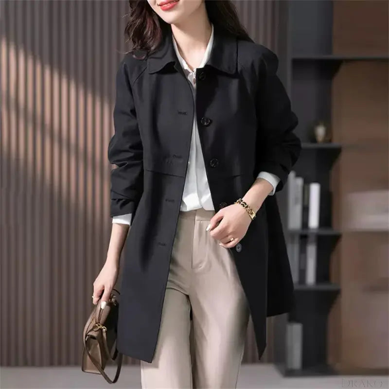 Celeste Women’s Tailored Trench Coat  Drako Watches