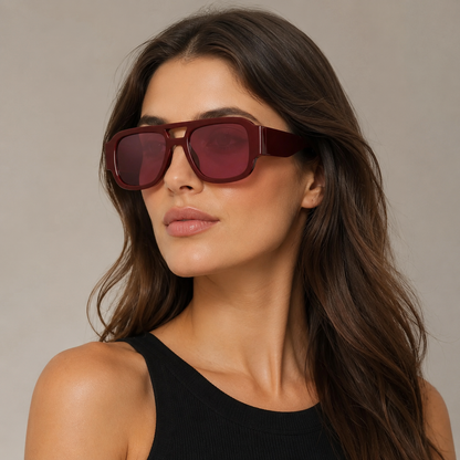 Verona Bold Frame Aviator Sunglasses  Drako™️