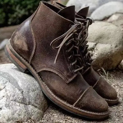 Claremont Men’s Vintage Work Boots  Drako Watches