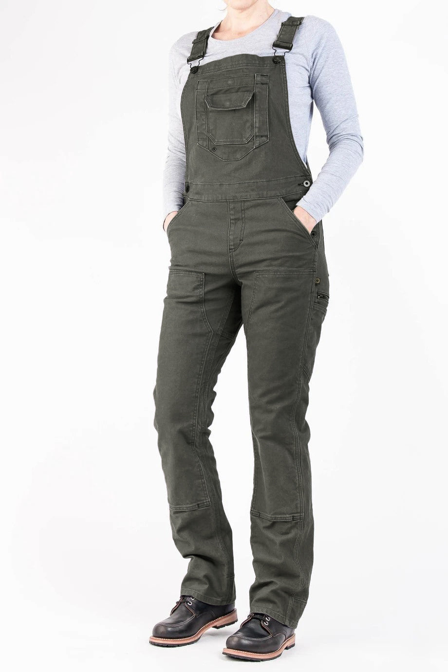 Women's Stretch Canvas Work Bib Overalls  Drako™️