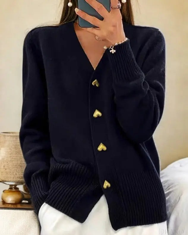 Elara Women’s Oversized Knit Cardigan  Drako Watches