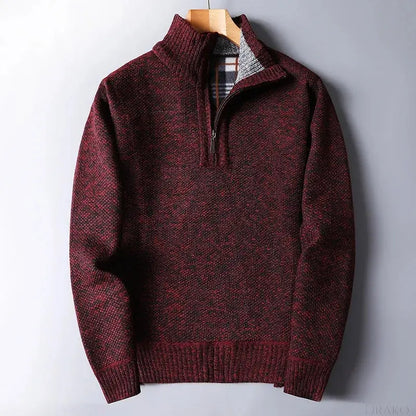 Everett Wool Quarter Zip Cardigan  Drako Watches