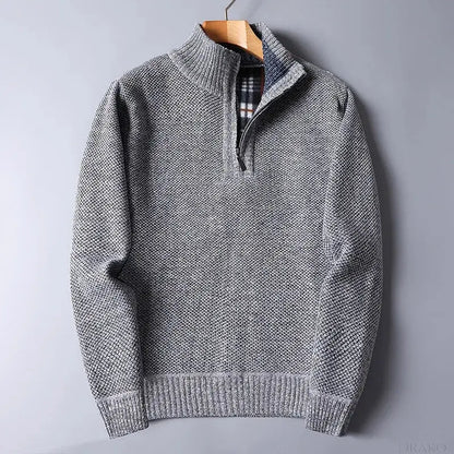 Everett Wool Quarter Zip Cardigan  Drako Watches