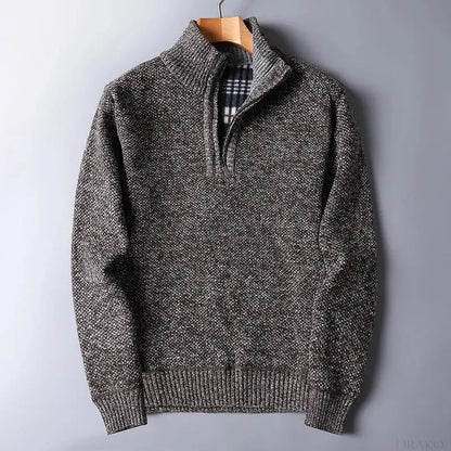 Everett Wool Quarter Zip Cardigan  Drako Watches