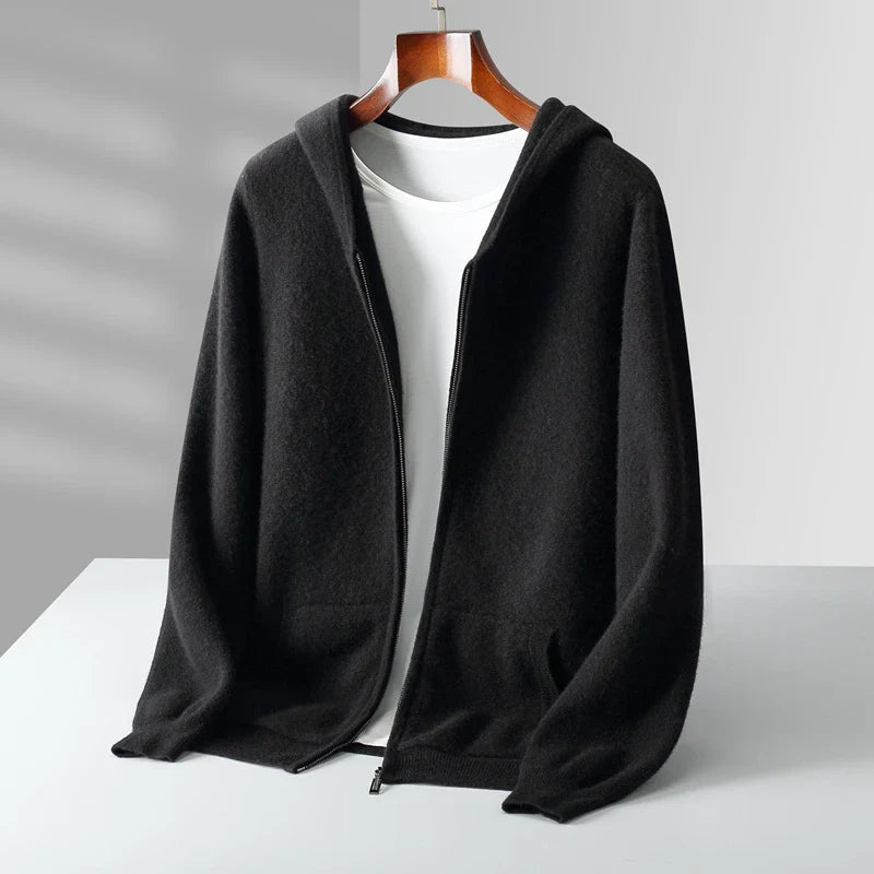 Lazaro Cashmere Zip Hoodie  Drako™️