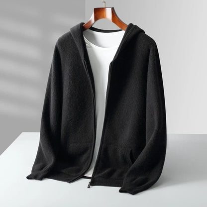 Lazaro Cashmere Zip Hoodie  Drako™️