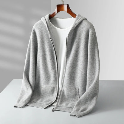 Lazaro Cashmere Zip Hoodie  Drako™️