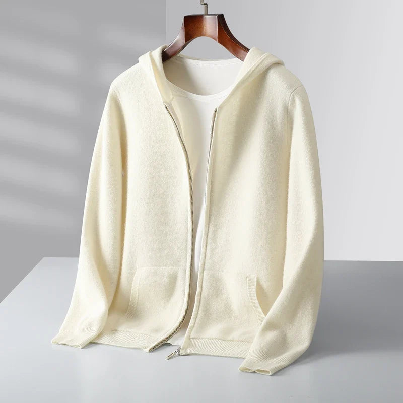 Lazaro Cashmere Zip Hoodie  Drako™️