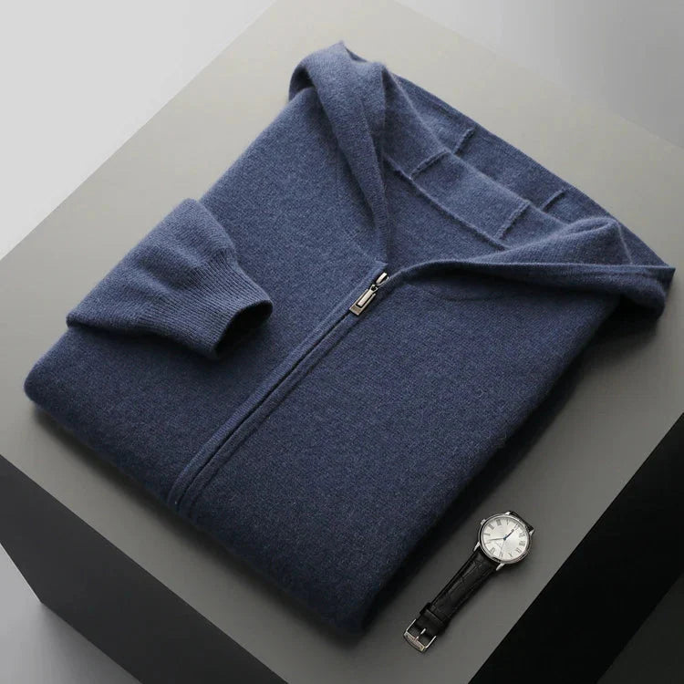 Lazaro Cashmere Zip Hoodie  Drako™️