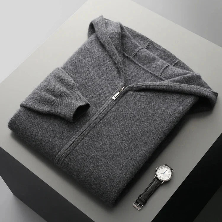 Lazaro Cashmere Zip Hoodie  Drako™️