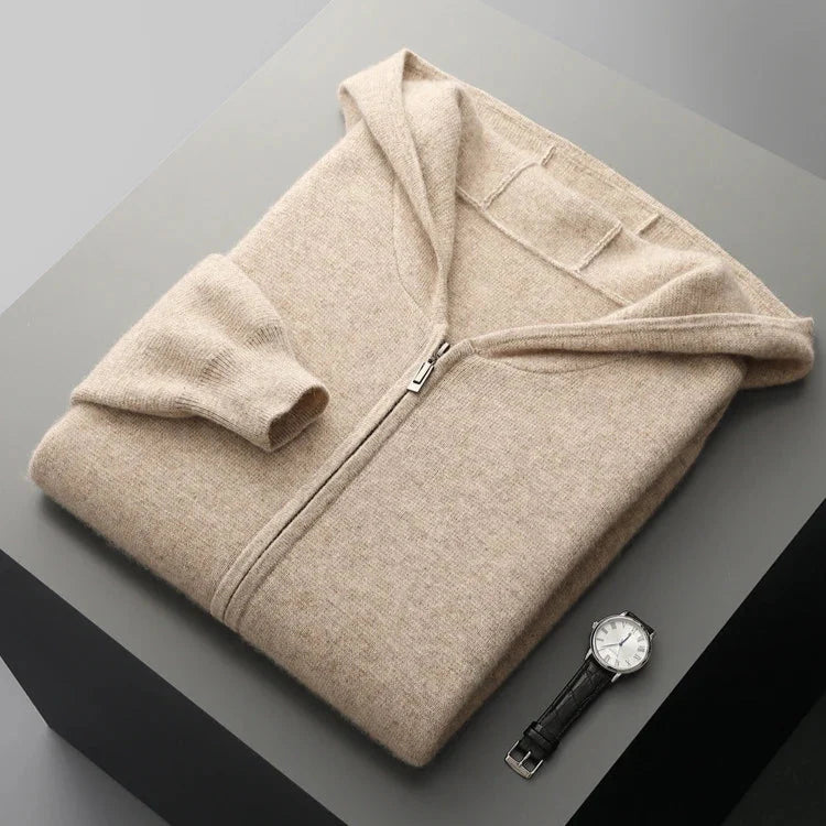 Lazaro Cashmere Zip Hoodie  Drako™️