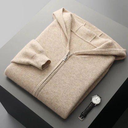 Lazaro Cashmere Zip Hoodie  Drako™️
