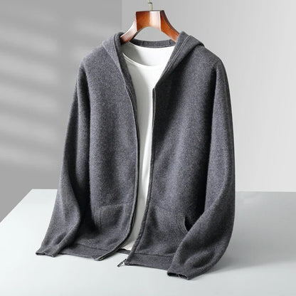 Lazaro Cashmere Zip Hoodie  Drako™️