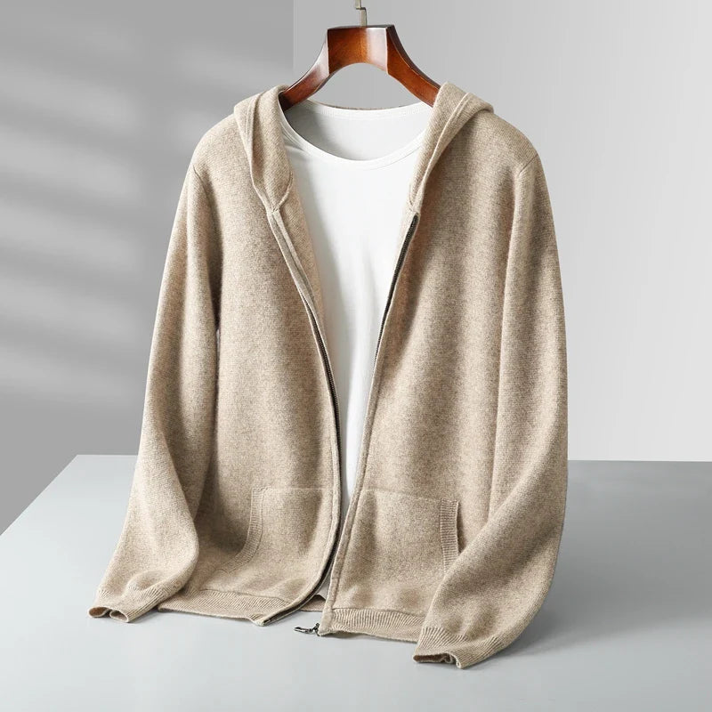 Lazaro Cashmere Zip Hoodie  Drako™️