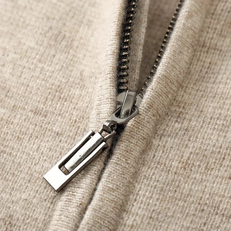 Lazaro Cashmere Zip Hoodie  Drako™️