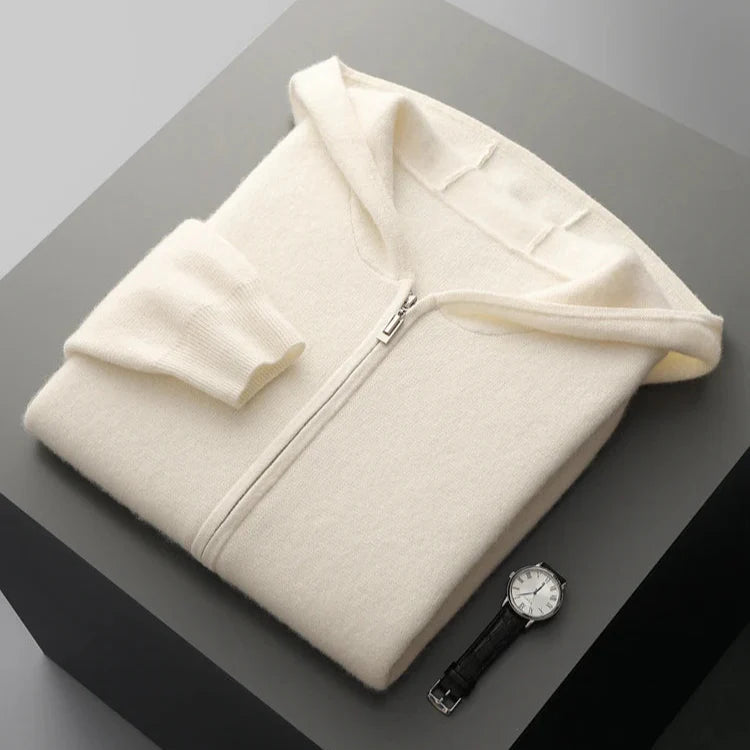 Lazaro Cashmere Zip Hoodie  Drako™️