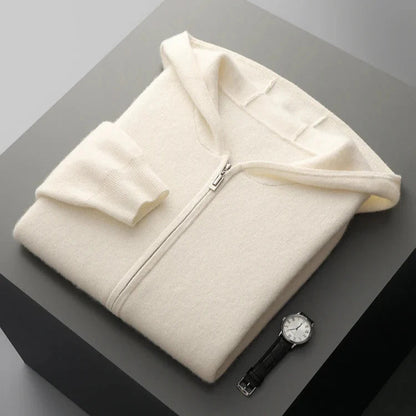 Lazaro Cashmere Zip Hoodie  Drako™️