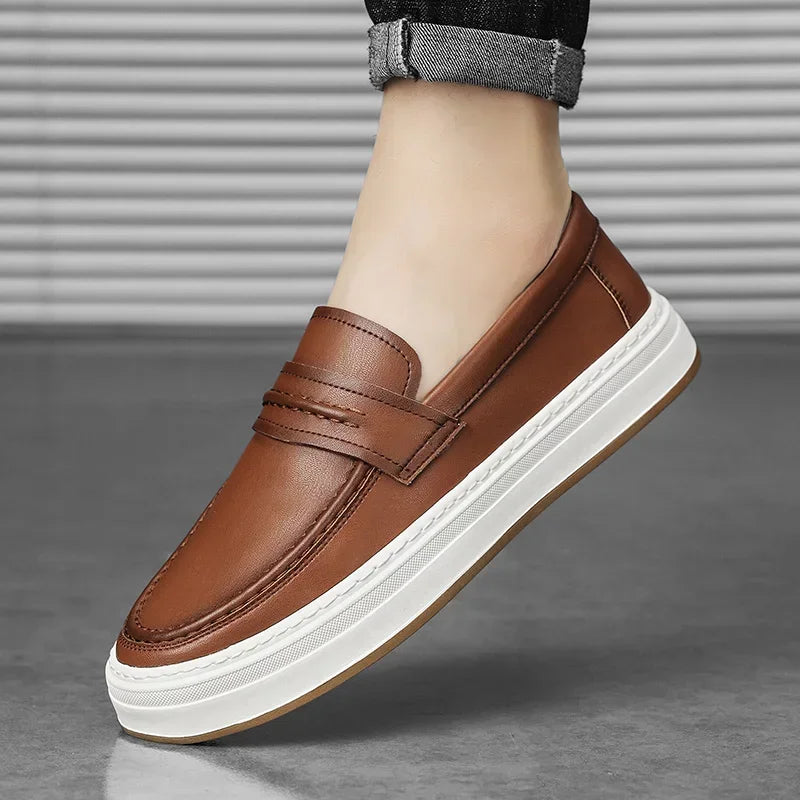 Tivaro Leather Penny Loafers  Drako™️