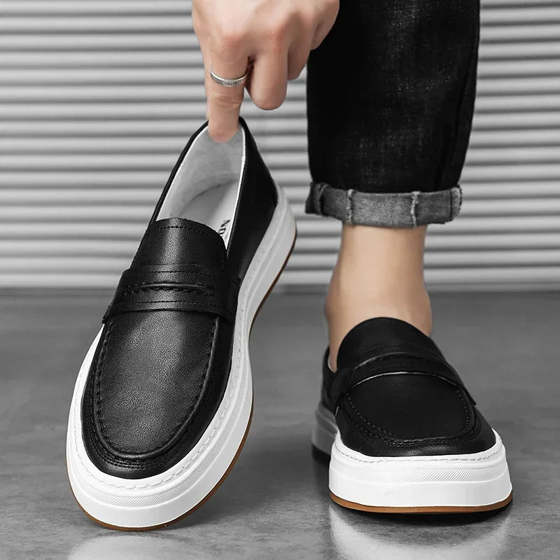Tivaro Leather Penny Loafers  Drako™️