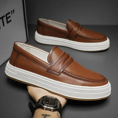 Tivaro Leather Penny Loafers  Drako™️