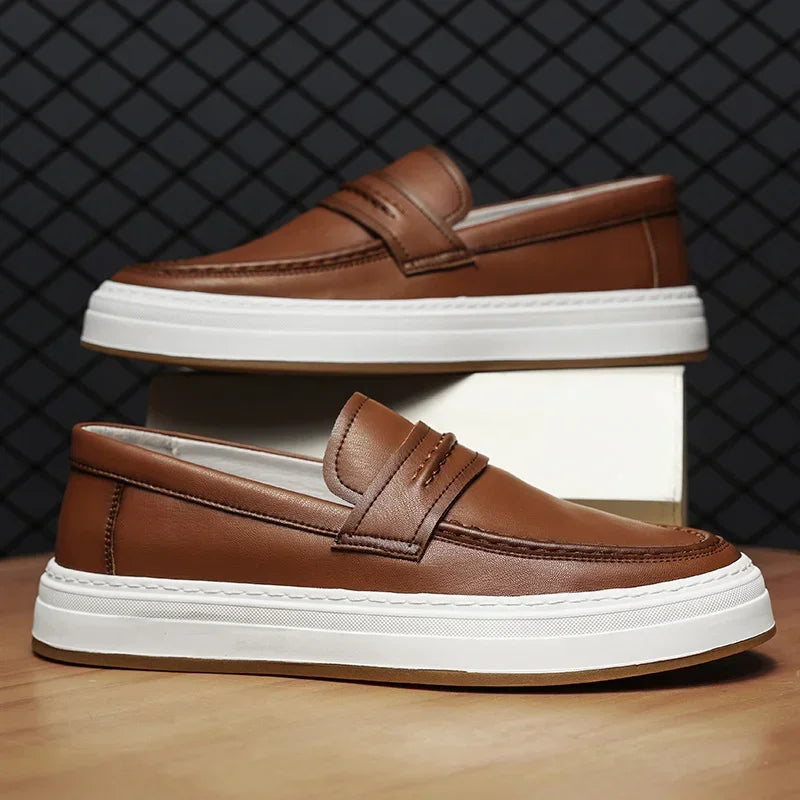 Tivaro Leather Penny Loafers  Drako™️