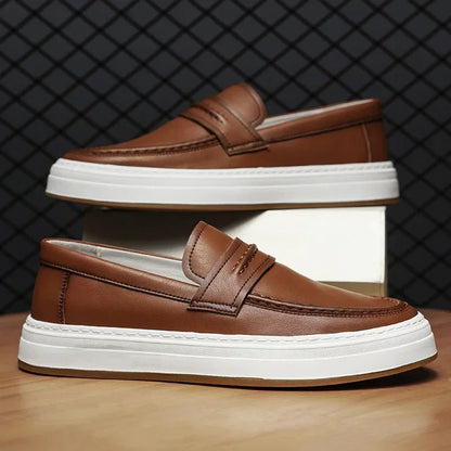 Tivaro Leather Penny Loafers  Drako™️