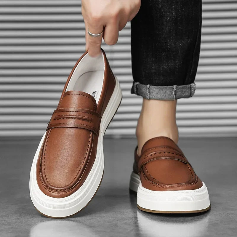 Tivaro Leather Penny Loafers  Drako™️