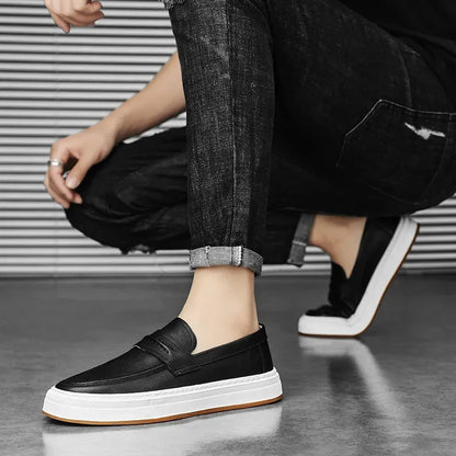 Tivaro Leather Penny Loafers  Drako™️