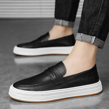 Tivaro Leather Penny Loafers  Drako™️