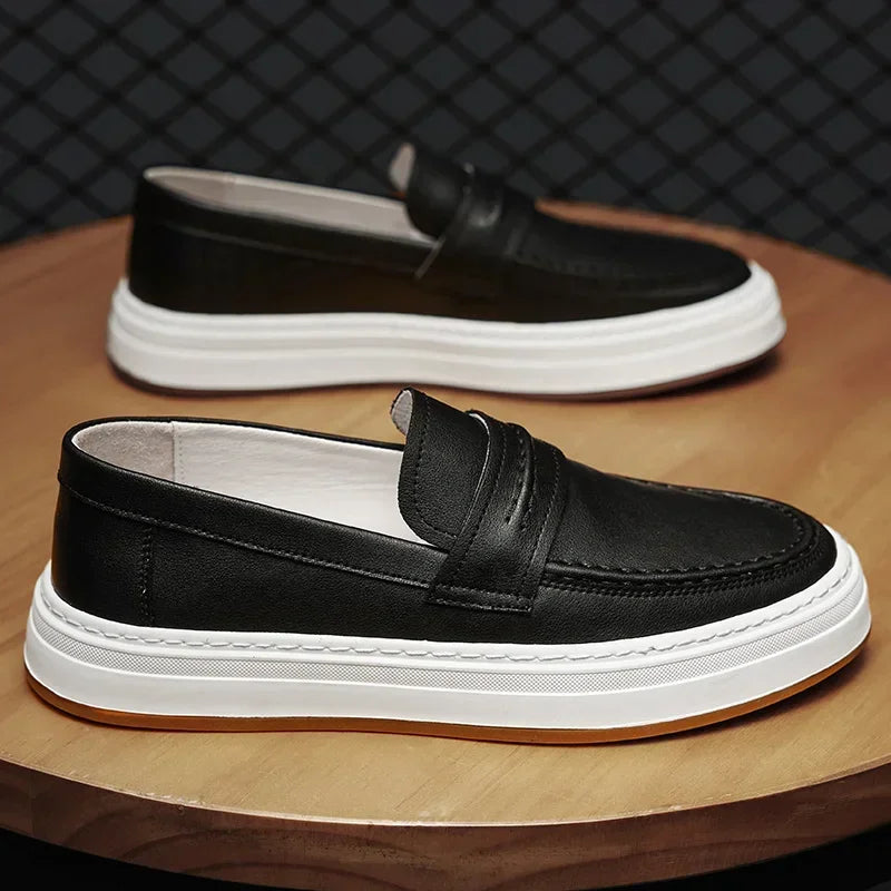 Tivaro Leather Penny Loafers  Drako™️