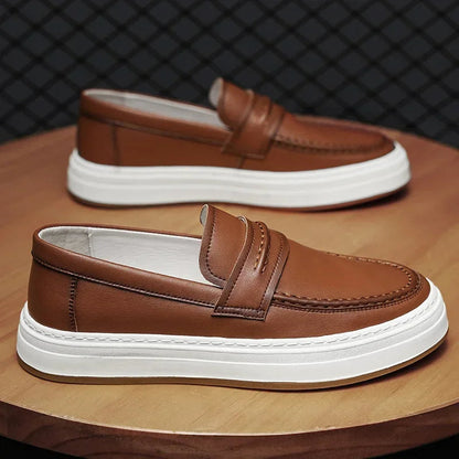 Tivaro Leather Penny Loafers  Drako™️