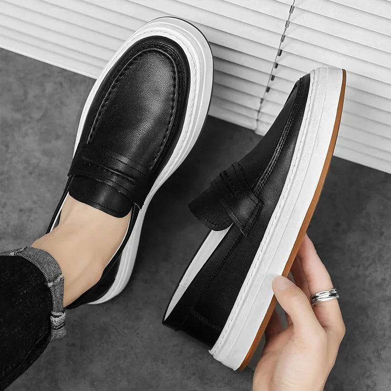 Tivaro Leather Penny Loafers  Drako™️