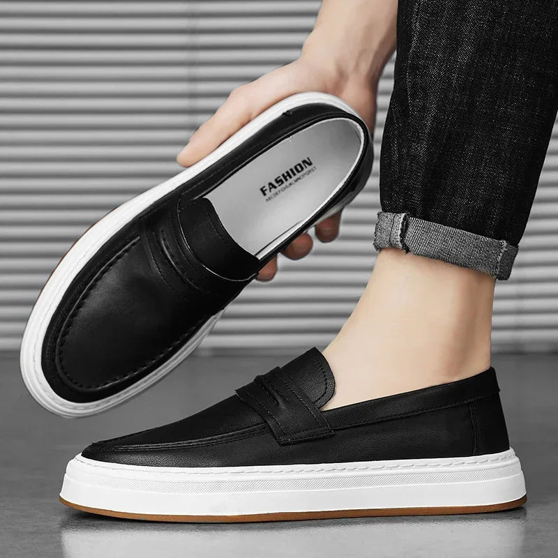 Tivaro Leather Penny Loafers  Drako™️