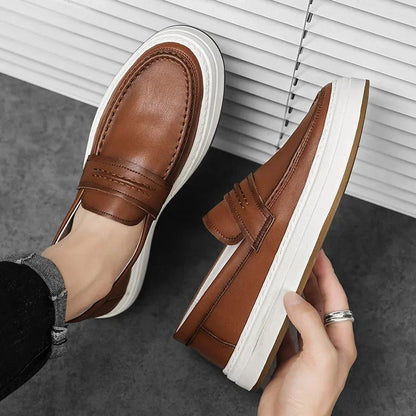Tivaro Leather Penny Loafers  Drako™️