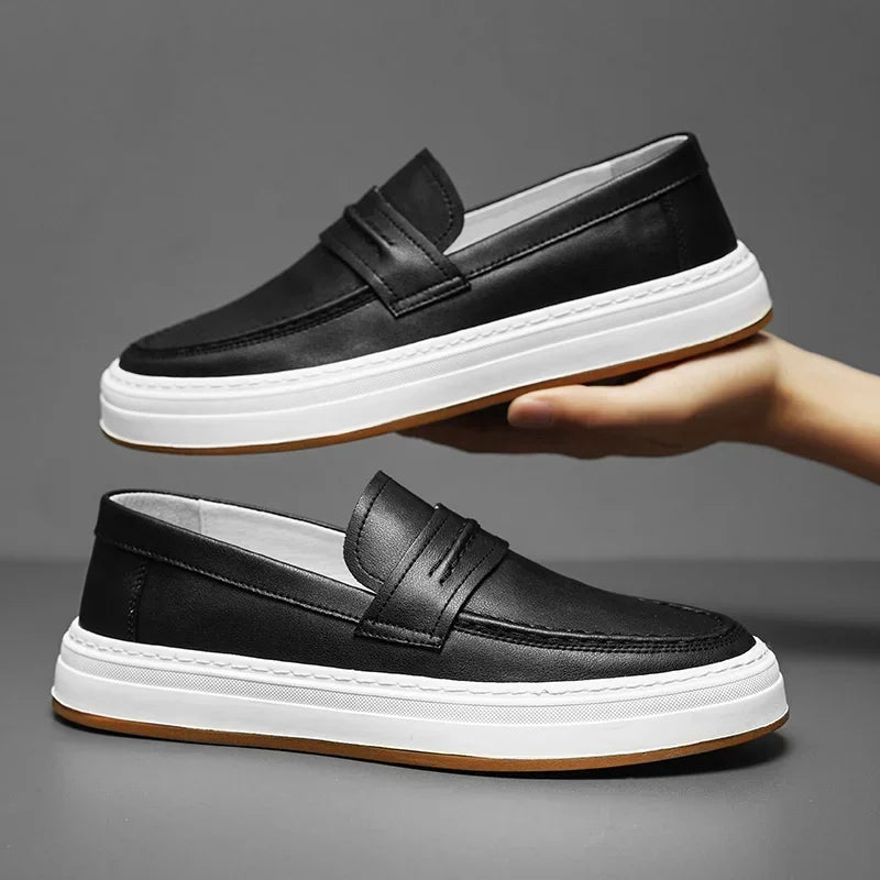 Tivaro Leather Penny Loafers  Drako™️