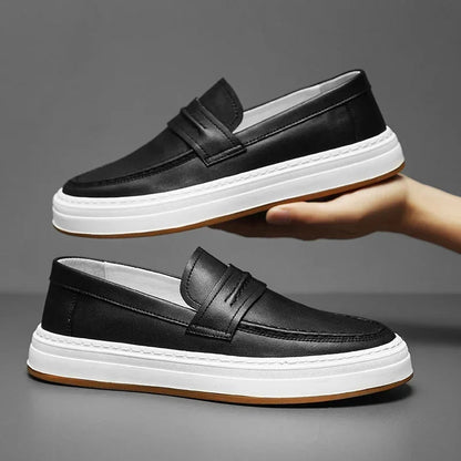 Tivaro Leather Penny Loafers  Drako™️