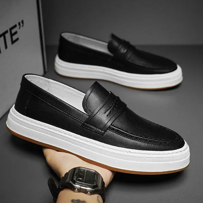 Tivaro Leather Penny Loafers  Drako™️
