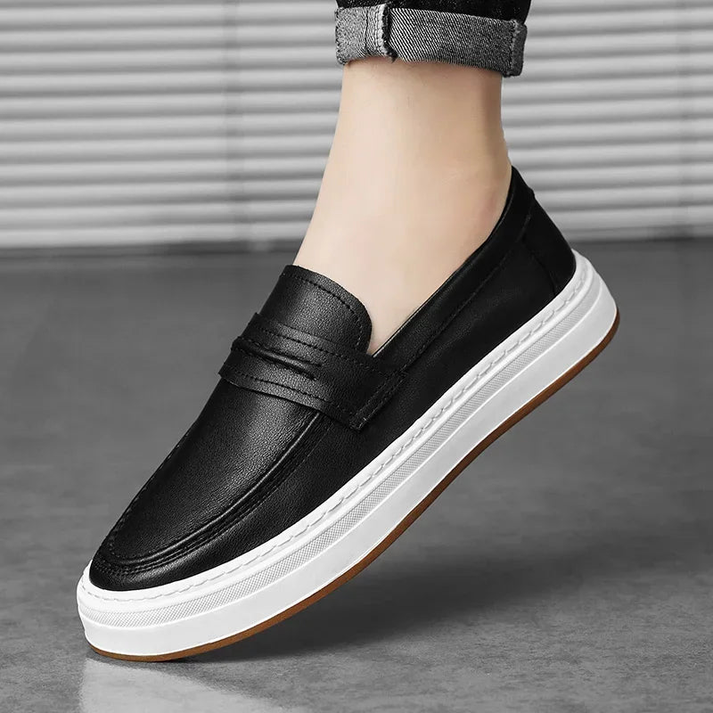 Tivaro Leather Penny Loafers  Drako™️
