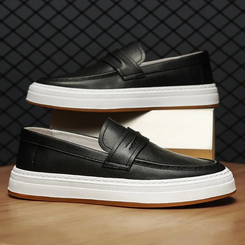 Tivaro Leather Penny Loafers  Drako™️