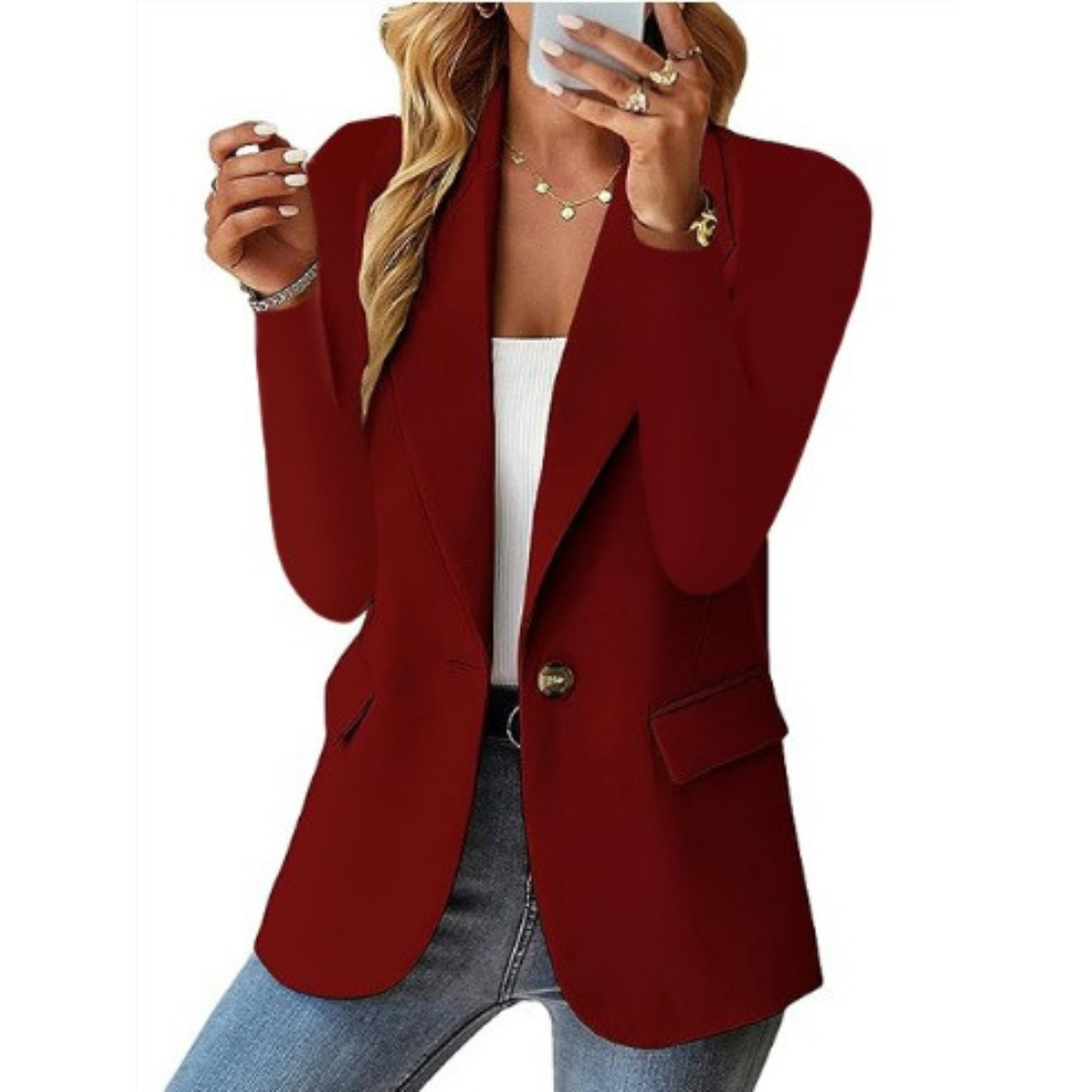 Jill - Single-Button Blazer  Drako™️