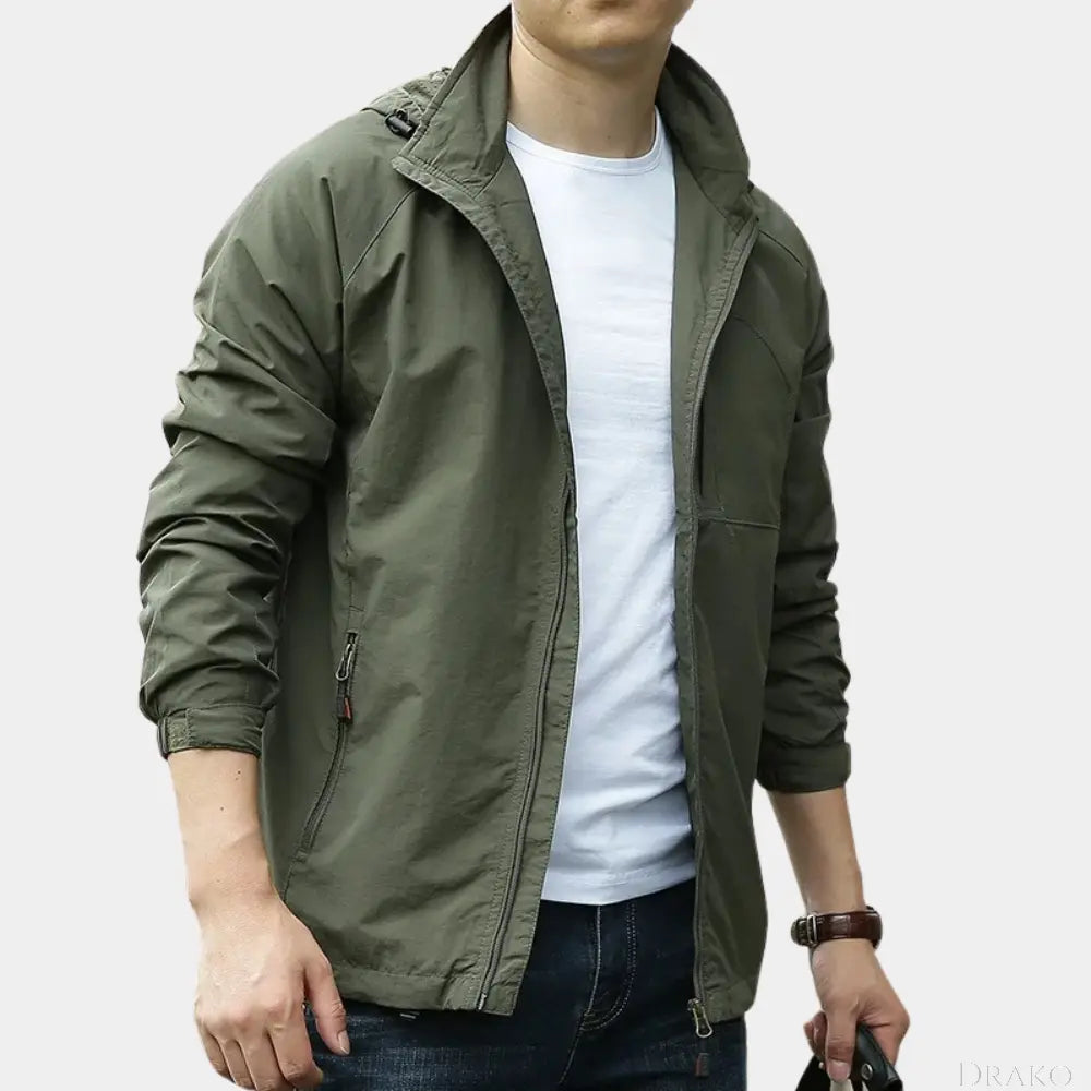 Orion Men’s Casual Zip Jacket  Drako Watches