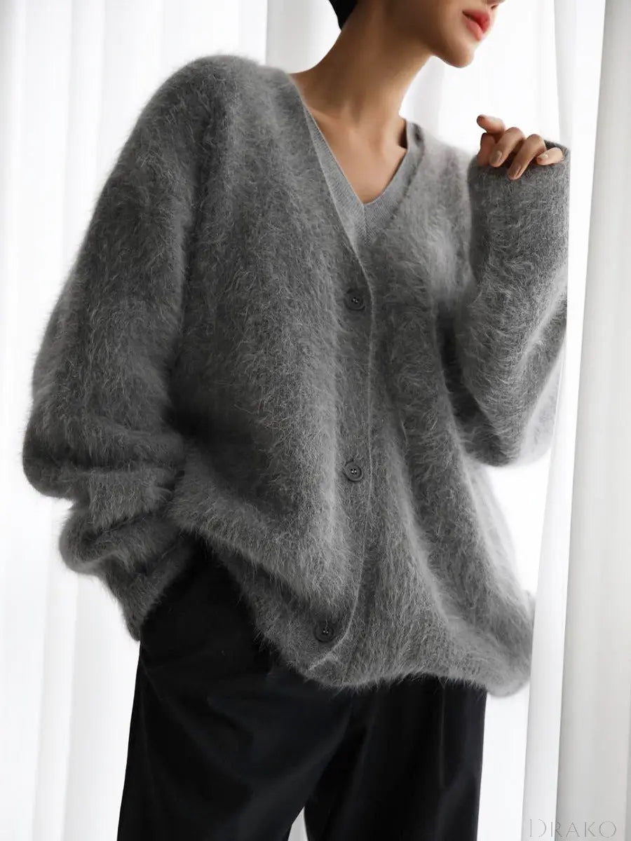 Seren Women’s Off-Shoulder Knit Cardigan  Drako Watches