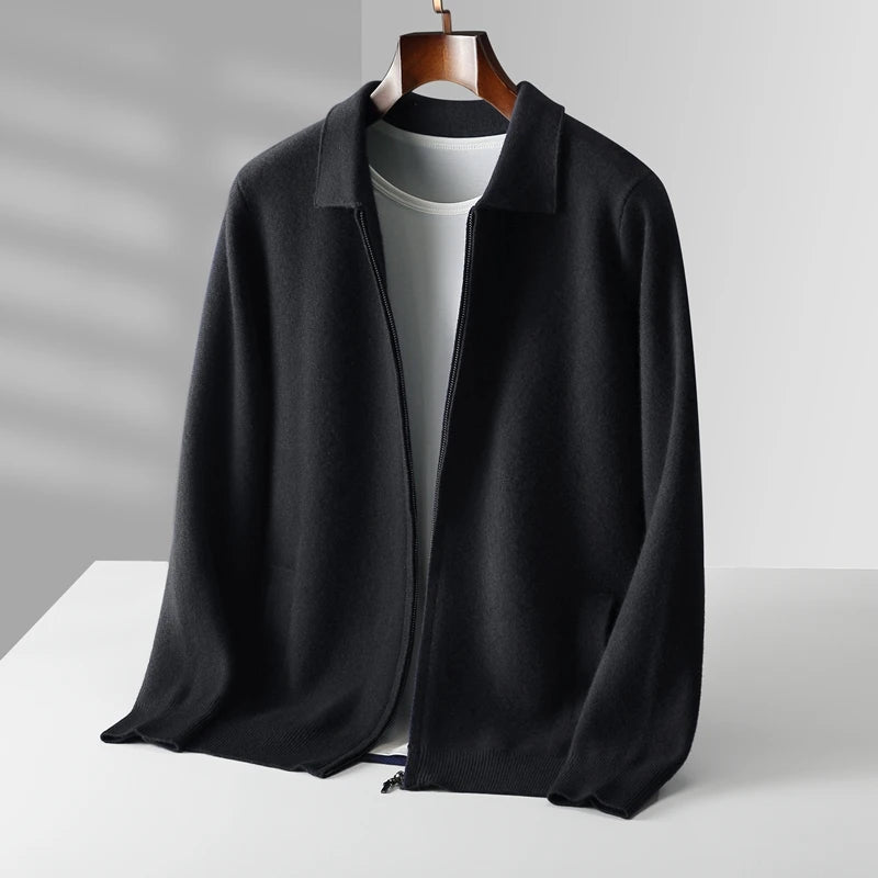 Aveline Cashmere Zip Cardigan  Drako™️