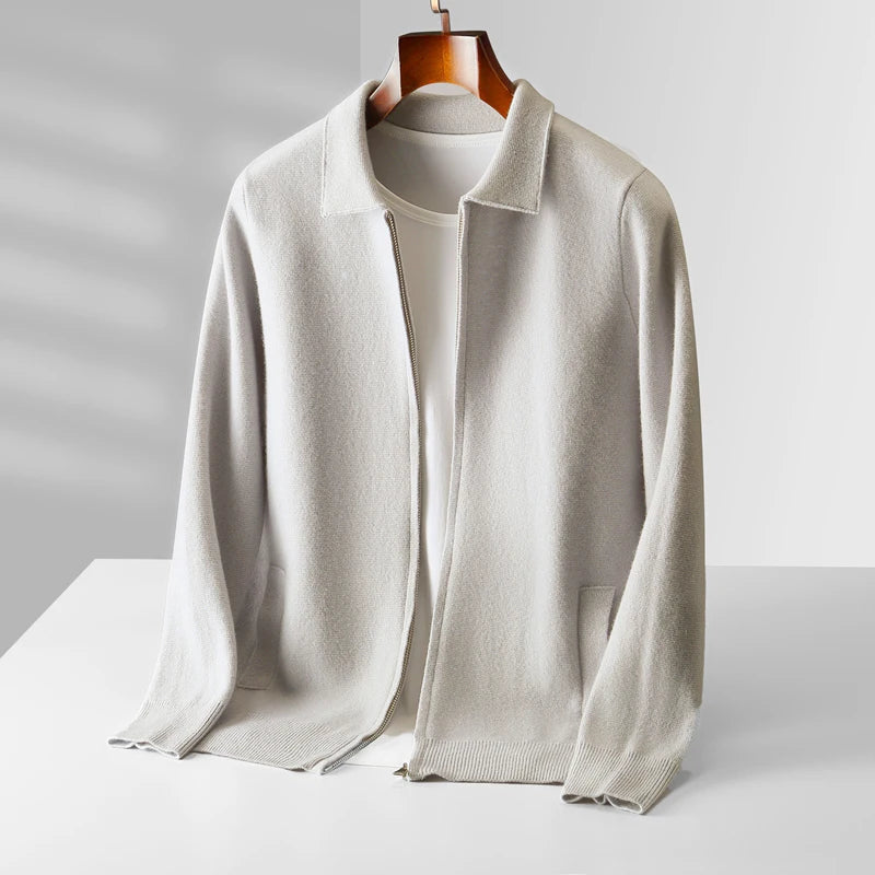 Aveline Cashmere Zip Cardigan  Drako™️